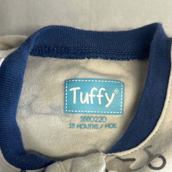 Tuffy Onesie with Blue Accents and embroidered Vespa design - Picture 2 of 4